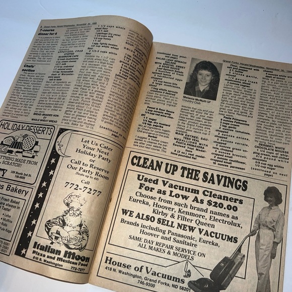 Vintage 1988 Grand Forks Herald Celebrations Cookbook Recipes Magazine Cook Book - Picture 3 of 6